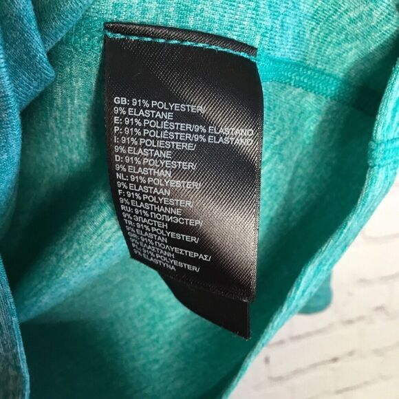 The North Face Womens Green 1/4 Zip Long Sleeve Fleec Running Sweatshirt Size SP - Picture 3 of 8